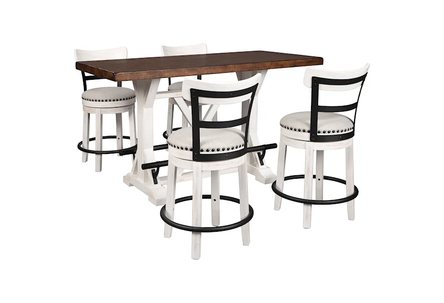 Valebeck 5-Piece Counter Height Table Set by Michael Alan Select at Michael Alan Furniture & Design