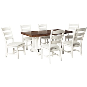 Signature Design by Ashley Valebeck 7-Piece Table and Chair Set