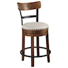 Signature Design by Ashley Valebeck Counter Height Upholstered Swivel Barstool