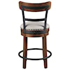 Signature Design by Ashley Valebeck Counter Height Upholstered Swivel Barstool