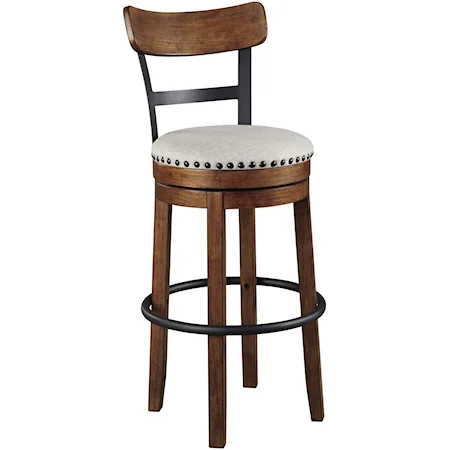 Upholstered Swivel Barstool