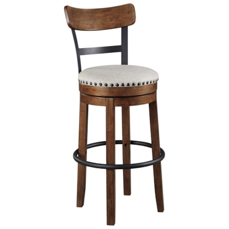 Upholstered Swivel Barstool