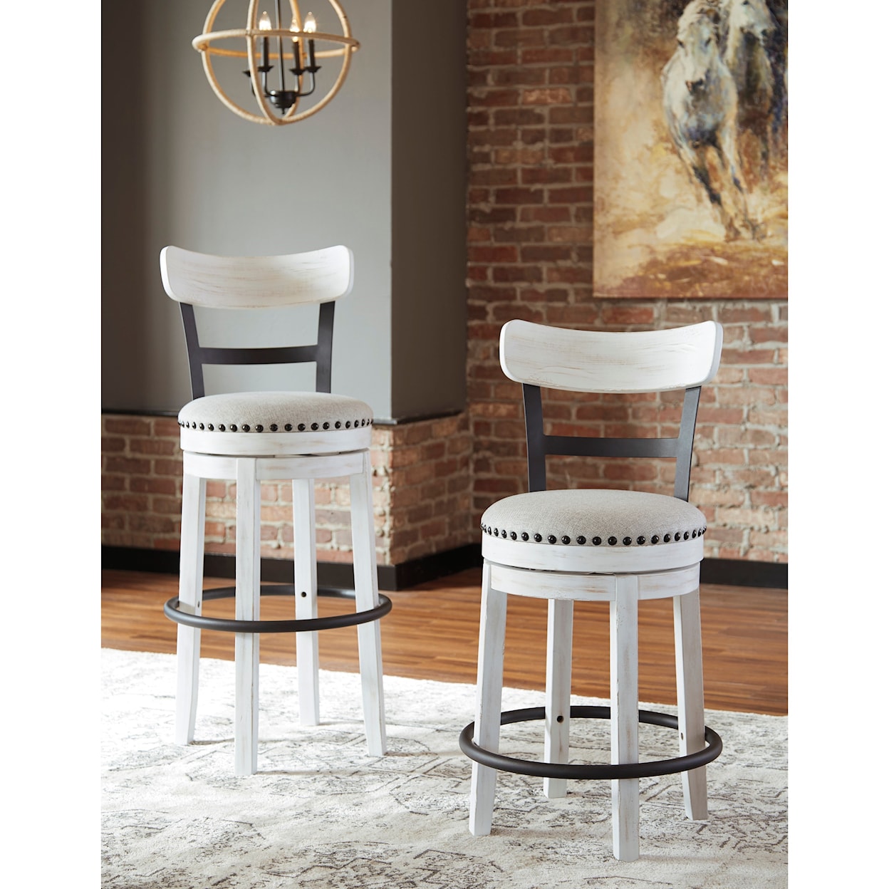 Signature Design by Ashley Valebeck Swivel Barstool