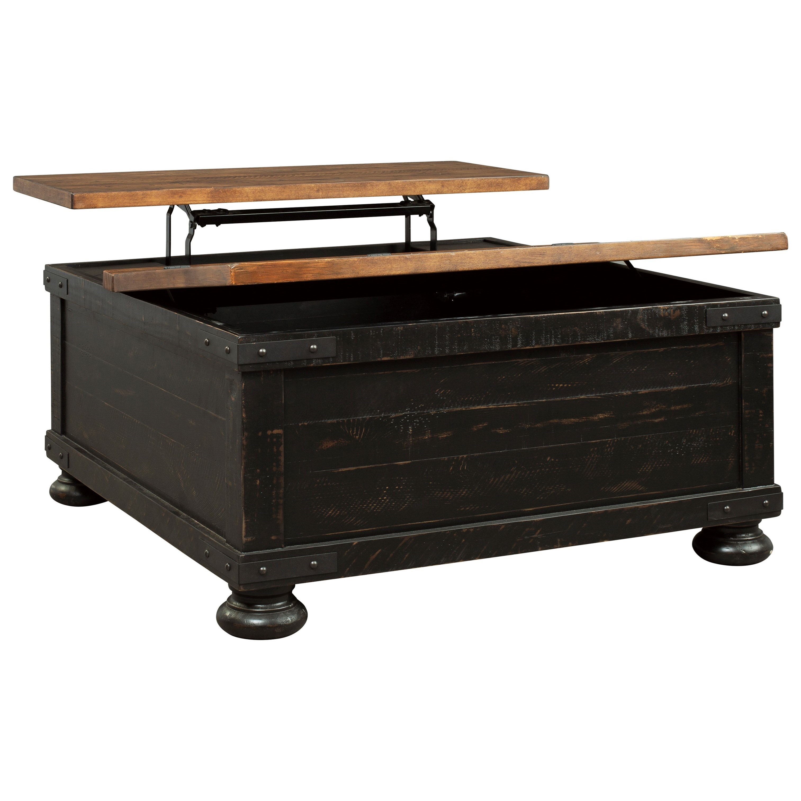 Square lift top top table