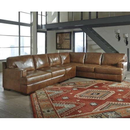 Leather Match 3-Piece Sectional