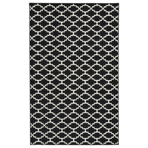 Nathanael Black/White Medium Rug