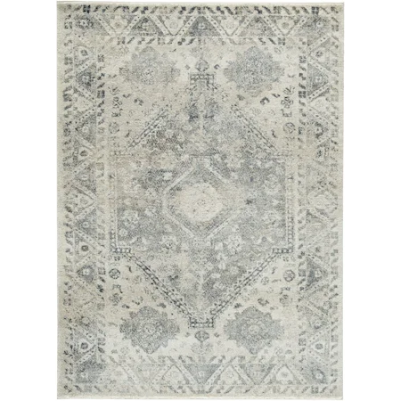 Precia Gray/Cream Large Rug