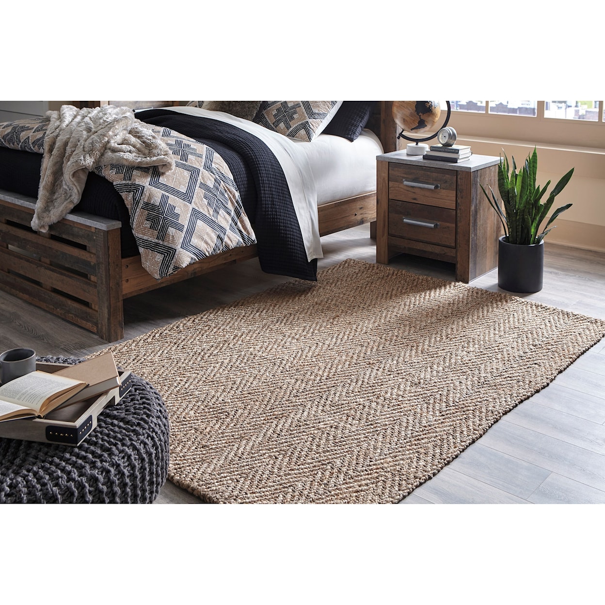 Signature Design by Ashley Casual Area Rugs Joao Natural Large Rug