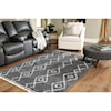 Benchcraft Casual Area Rugs Maysel Gray/Cream Large Rug