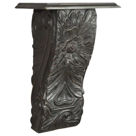 Dulcinea Dark Brown Wall Decor/Shelf