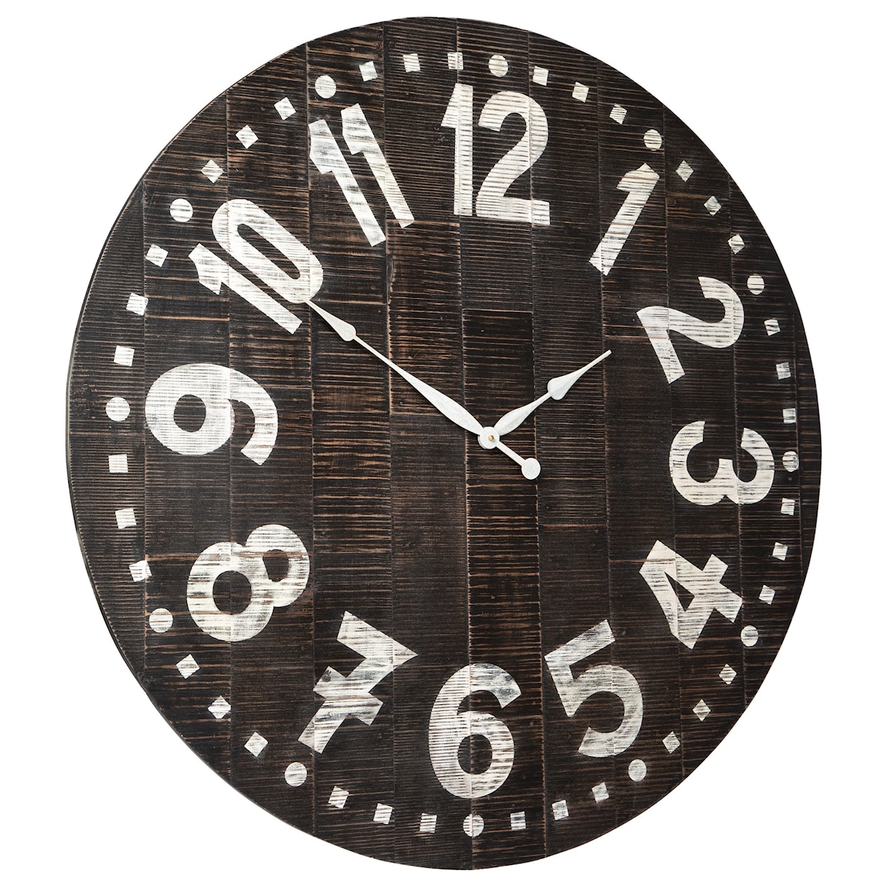 Signature Design by Ashley Wall Art Brone Black/White Wall Clock