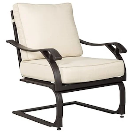 Set of 4 Outdoor Spring Lounge Chairs