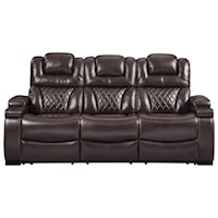 Power Reclining Sofa with Adjustable Headrests