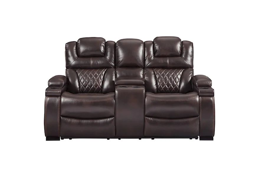 Warnerton Power Reclining Loveseat by Signature Design by Ashley at Beck's Furniture