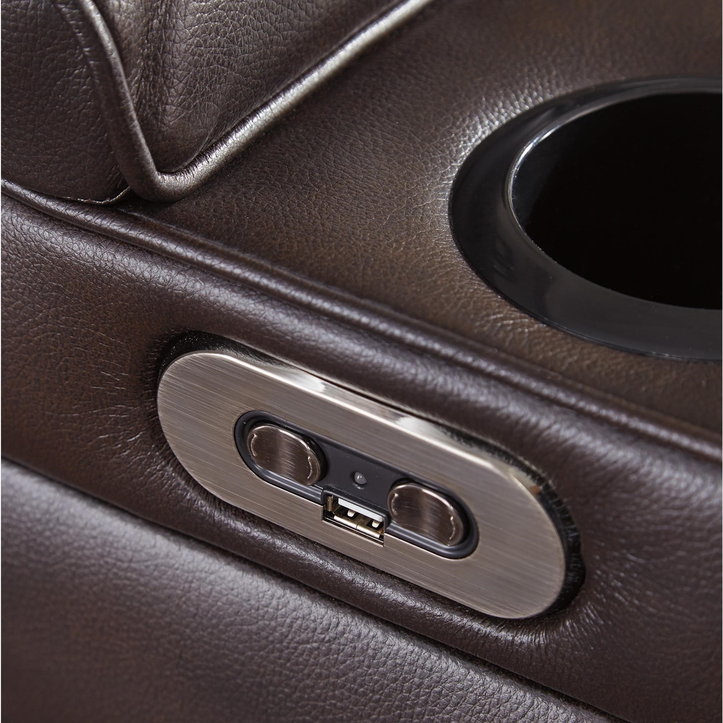 Warnerton power reclining sales loveseat with console