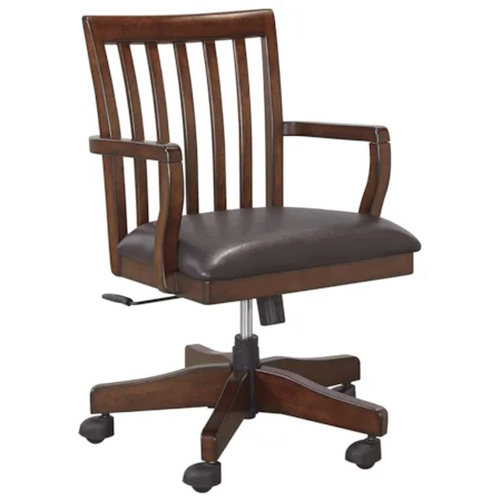 Solid Wood Home Office Swivel Desk Chair