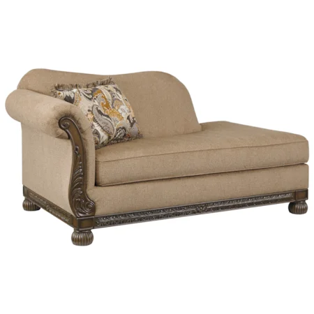 Traditional Left Arm Facing Corner Chaise