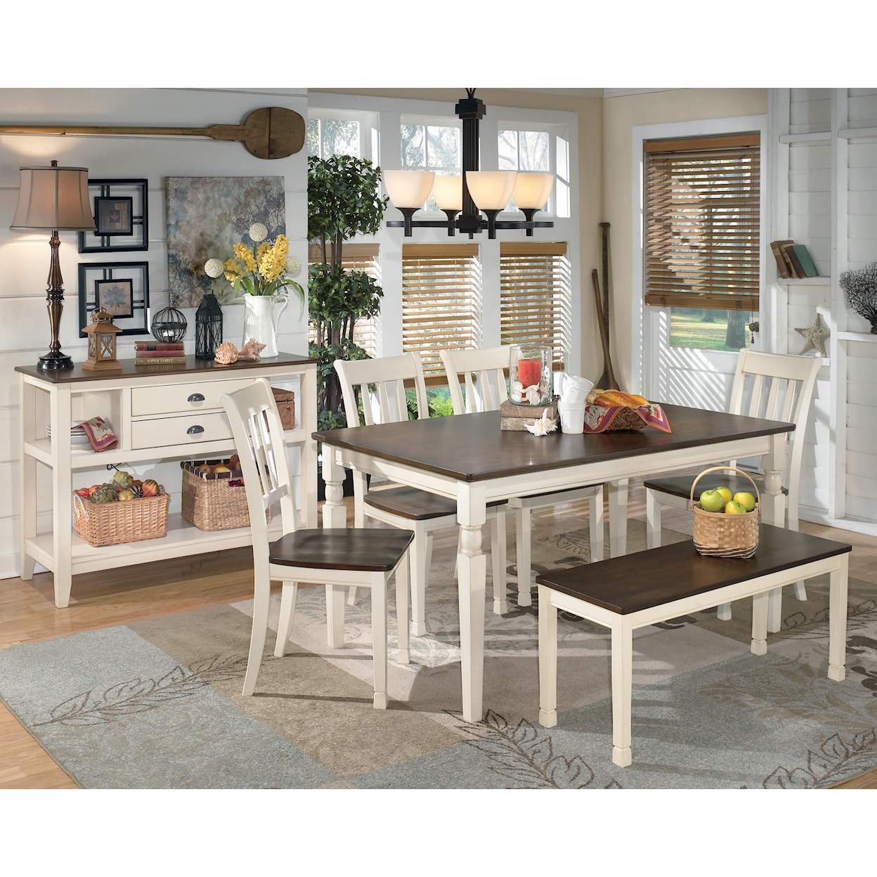 Signature Design Whitesburg Large Dining Room Bench