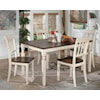 Ashley Furniture Signature Design Whitesburg 5-Piece Rectangular Dining Table Set