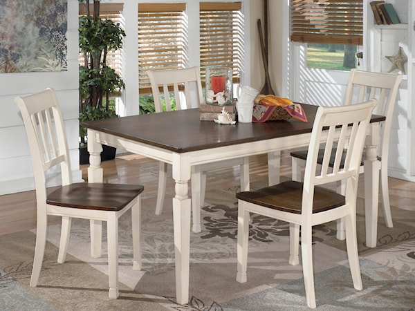 5-Piece Rectangular Dining Table Set