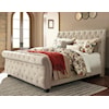 StyleLine Willenburg Queen Upholstered Sleigh Bed
