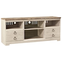 Two-Tone Large TV Stand
