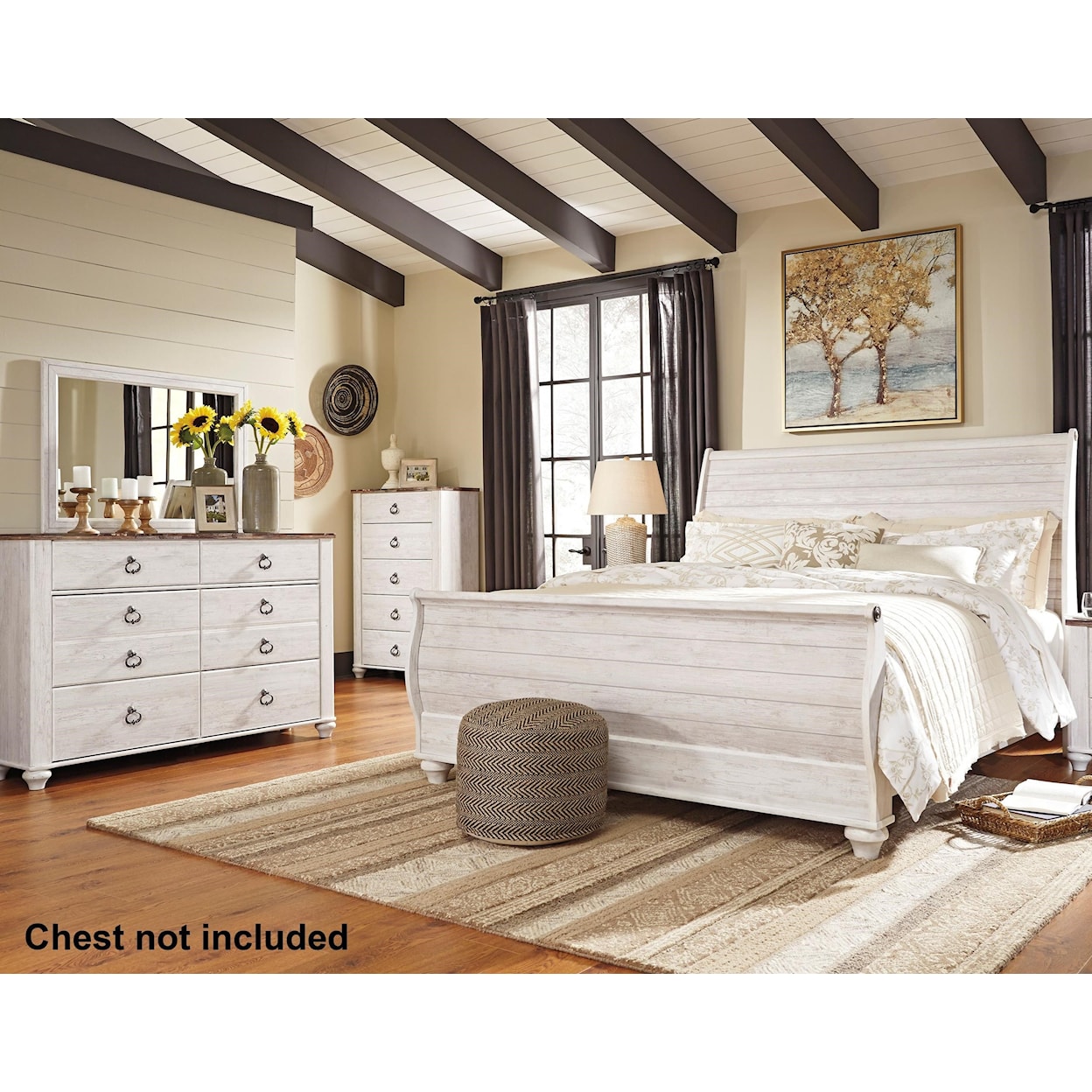 Ashley Signature Design Willowton King Bedroom Group