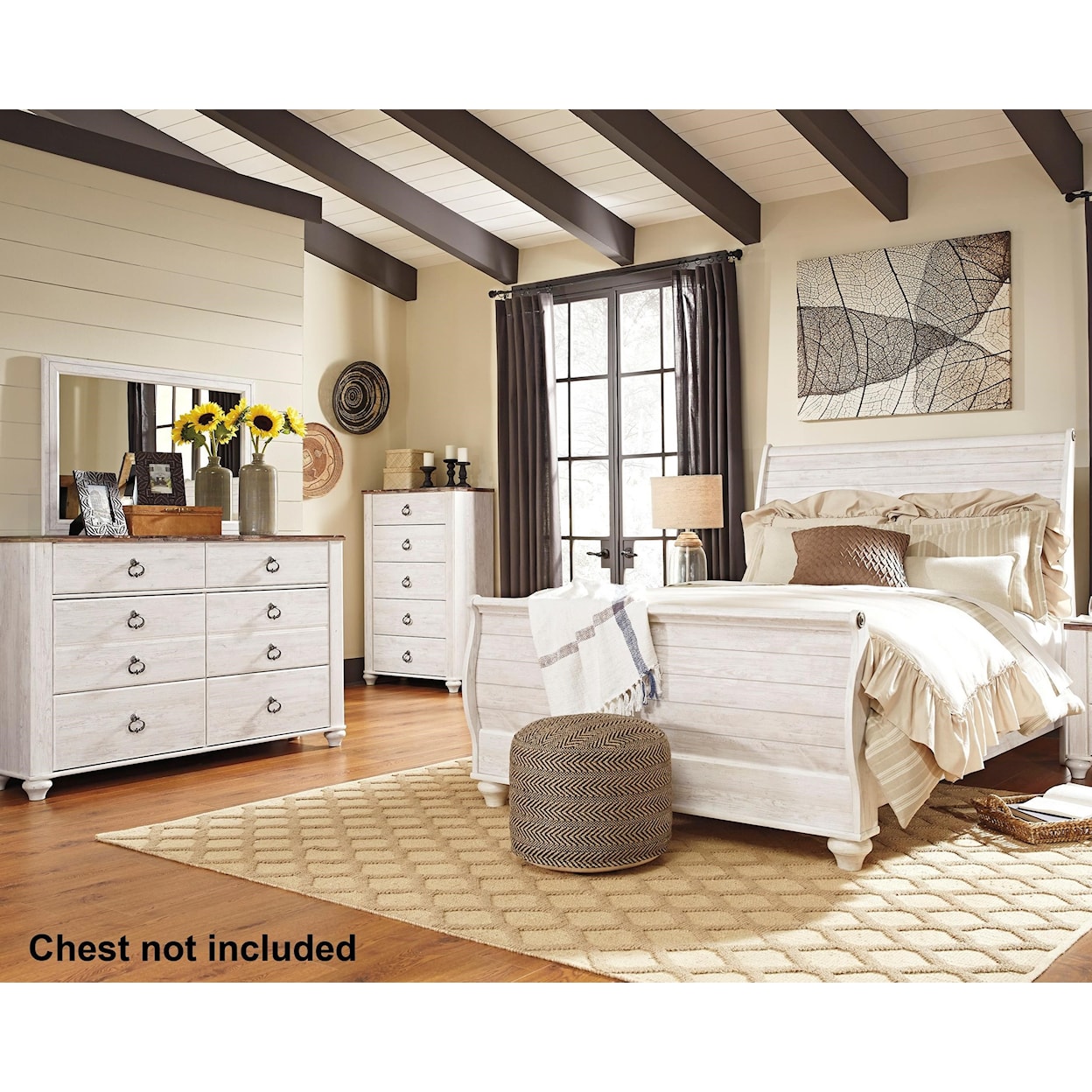 Ashley Signature Design Willowton Queen Bedroom Group