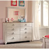 Ashley Furniture Signature Design Willowton Dresser & Mirror