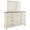 Signature Design by Ashley Furniture Willowton Bedroom Mirror