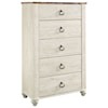 Signature Design by Ashley Willowton 5-Drawer Chest