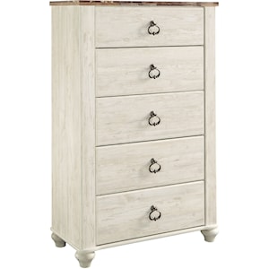 Signature Design by Ashley Willowton 5-Drawer Chest