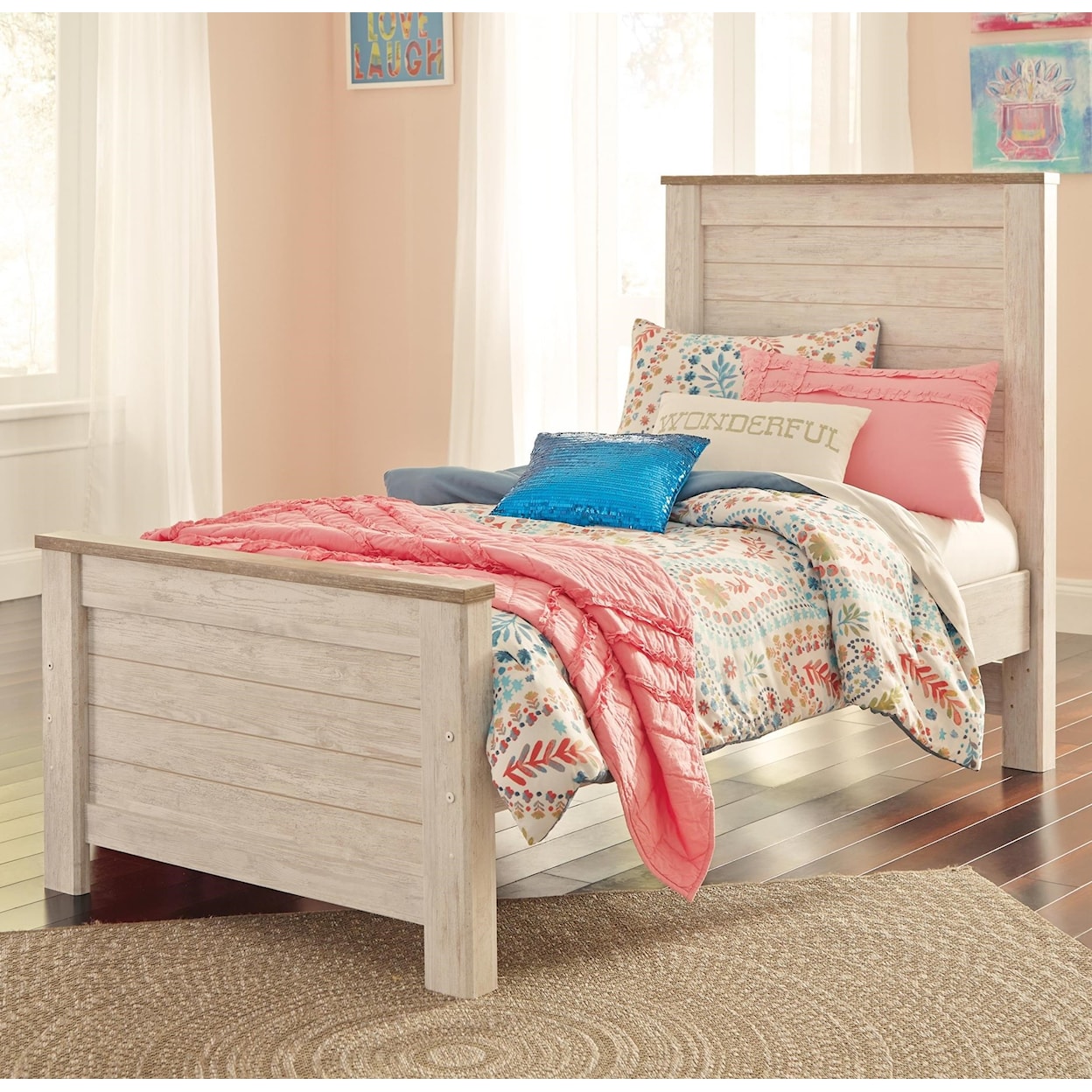 StyleLine Breanne Twin Panel Bed