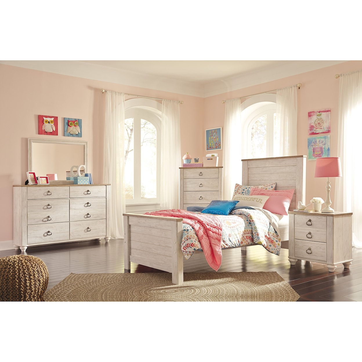 Signature Design by Ashley Furniture Willowton Twin Panel Bed