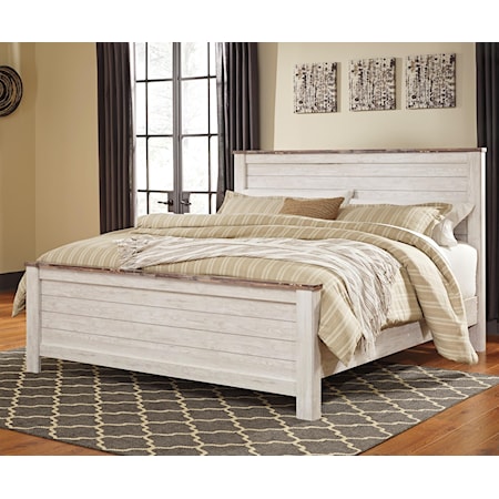 Willowton King Panel Bed