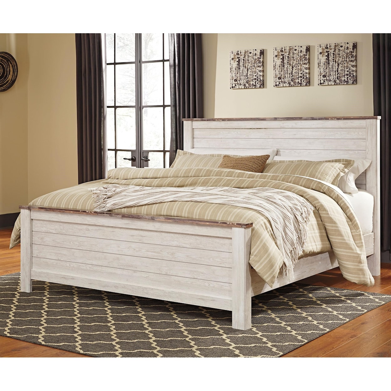 Signature Design by Ashley Willowton California King Panel Bed