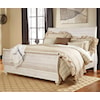 Signature Design Willowton King Sleigh Bed