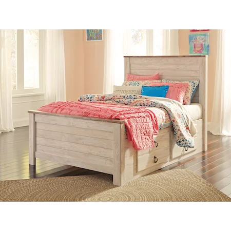 Full Bed with Underbed Storage Drawers