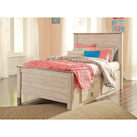 Full Bed with Underbed Storage Drawers