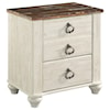 Signature Design by Ashley Furniture Willowton 2-Drawer Nightstand