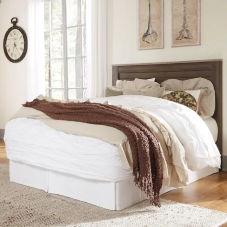 Queen/Full Two-Tone Panel Headboard
