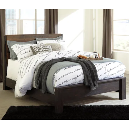 Modern Rustic Queen Panel Bed
