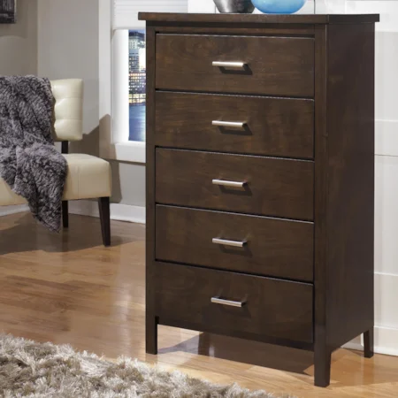 Contemporary Chest with 5 Drawers
