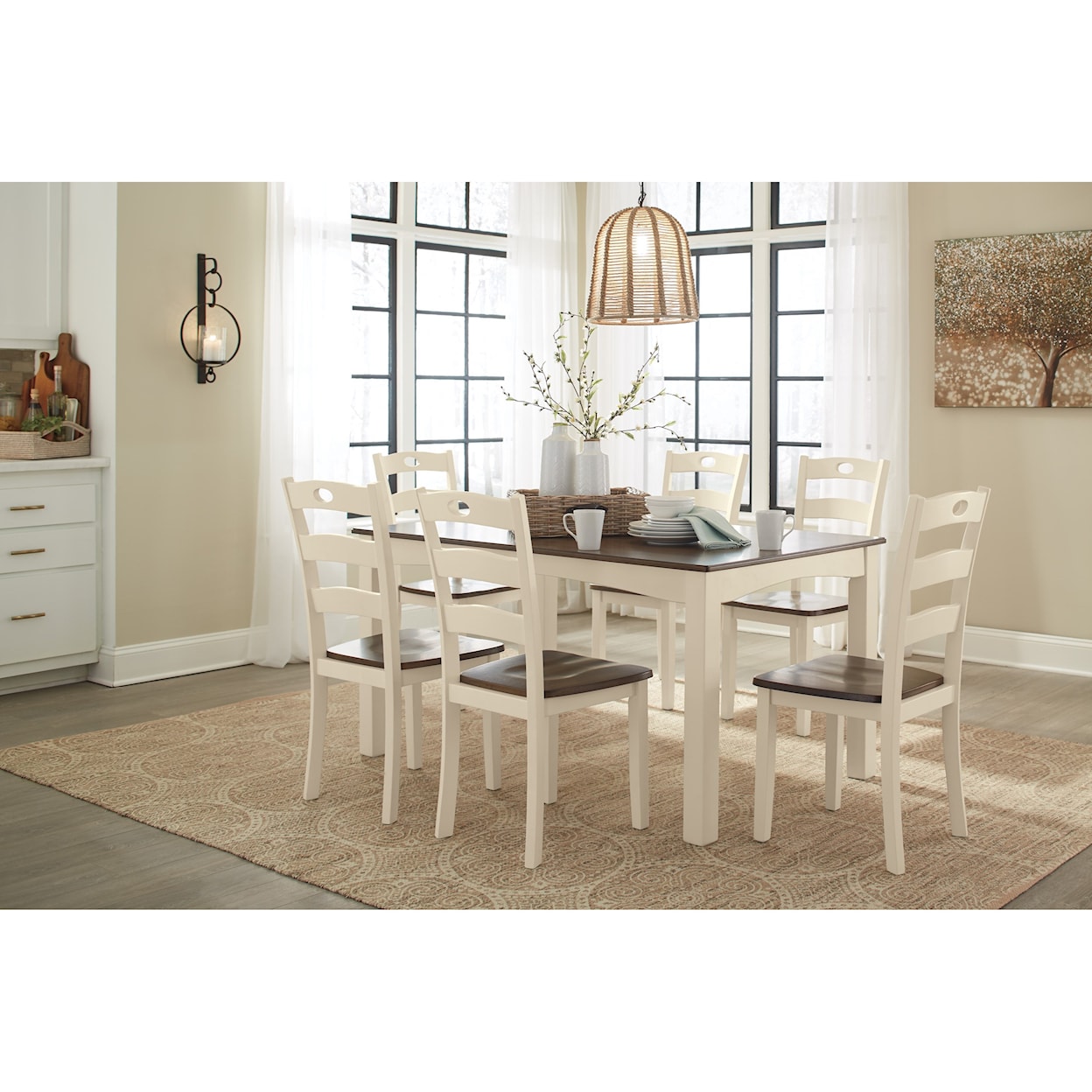 Signature Design by Ashley Woodanville Dining Room Side Chair