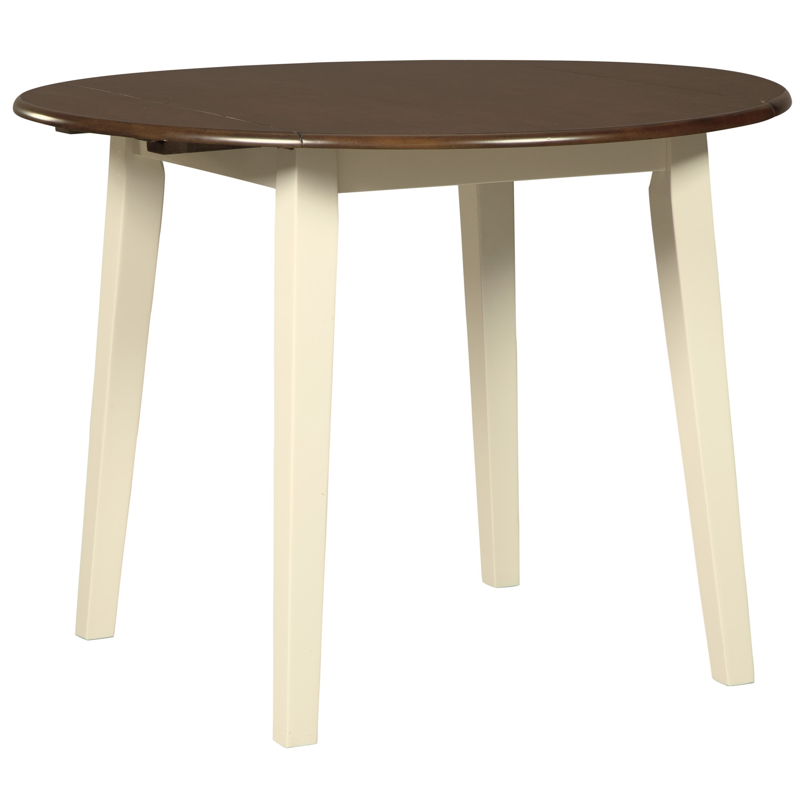 3-Piece Round Drop Leaf Table Set