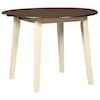 Michael Alan Select Woodanville 3-Piece Round Drop Leaf Table Set