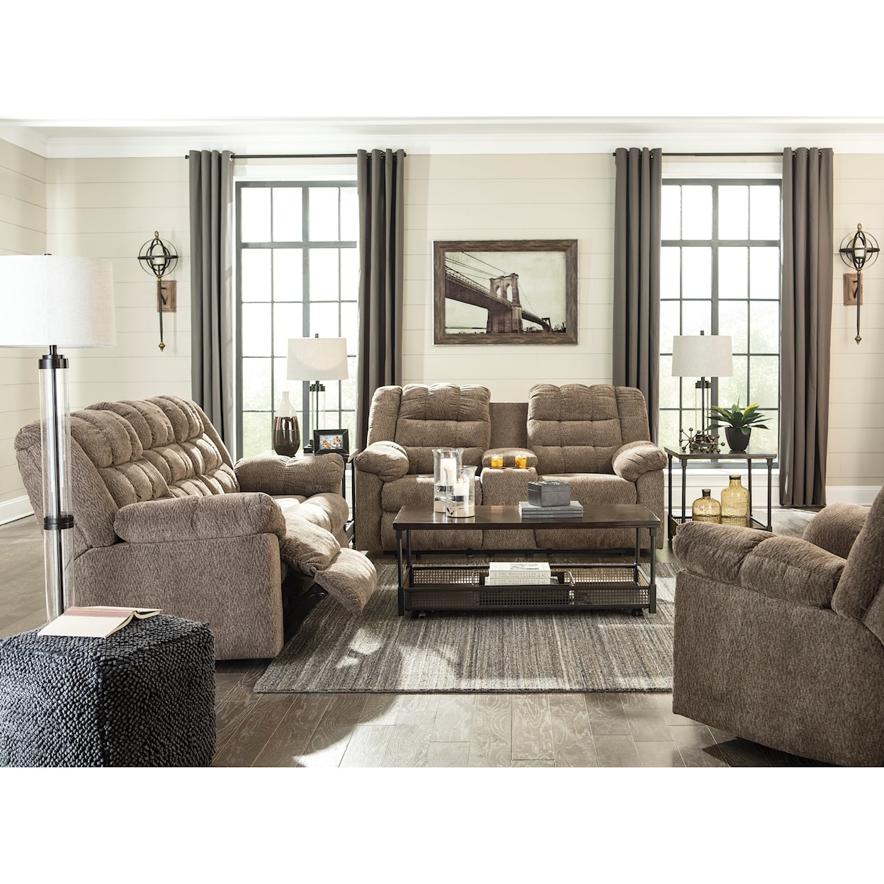 Signature Design by Ashley Workhorse Reclining Living Room Group