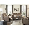 Signature Design Workhorse Double Reclining Loveseat w/ Console