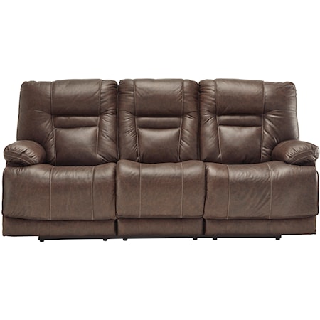 Leather TRIPLE Power Reclining Sofa