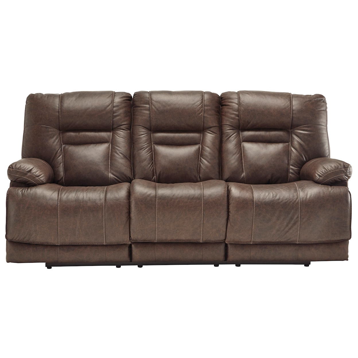 Signature Wurstrow Leather TRIPLE Power Reclining Sofa